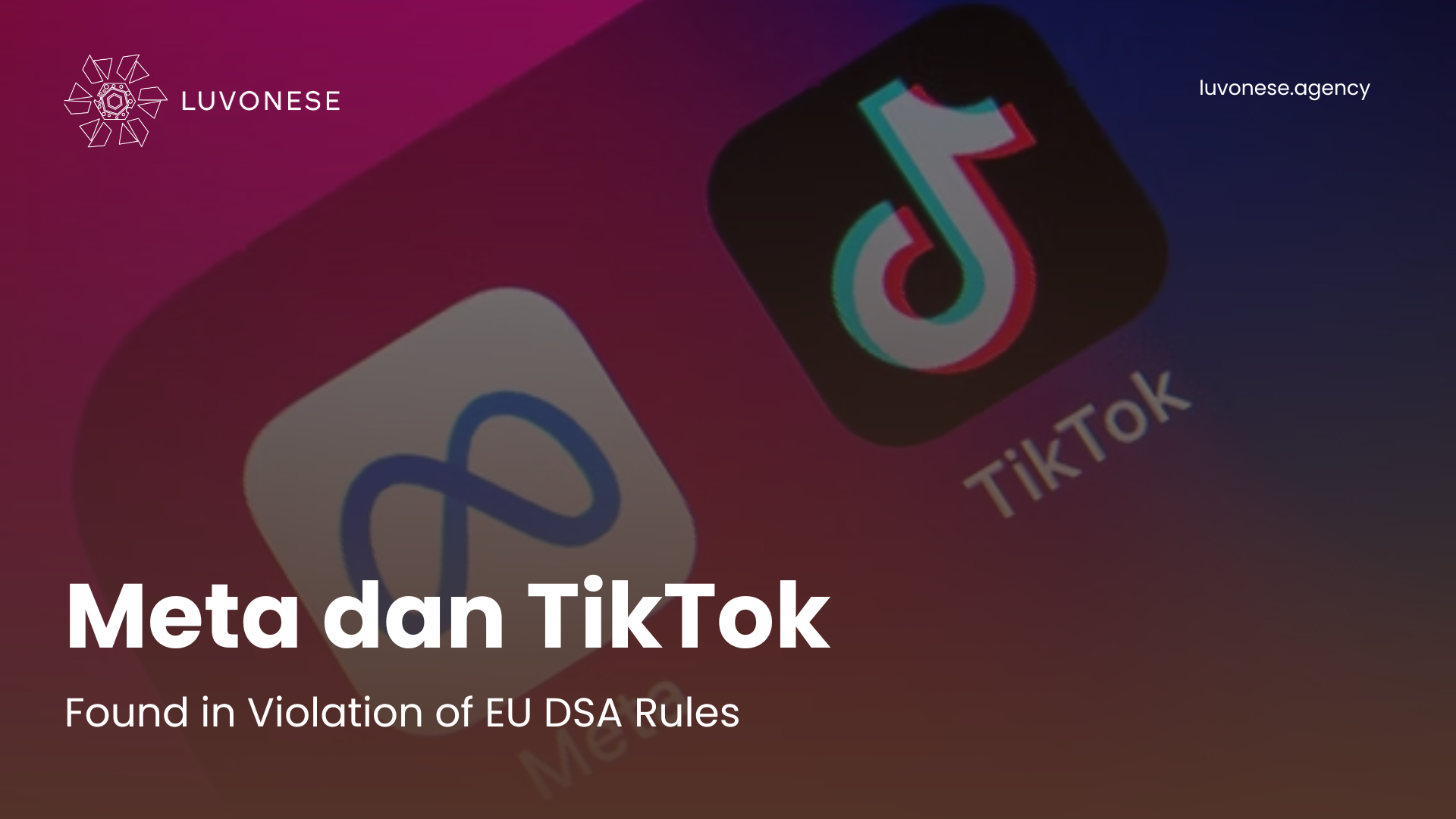 Meta and TikTok Found in Violation of EU DSA Rules - Luvonese Agency