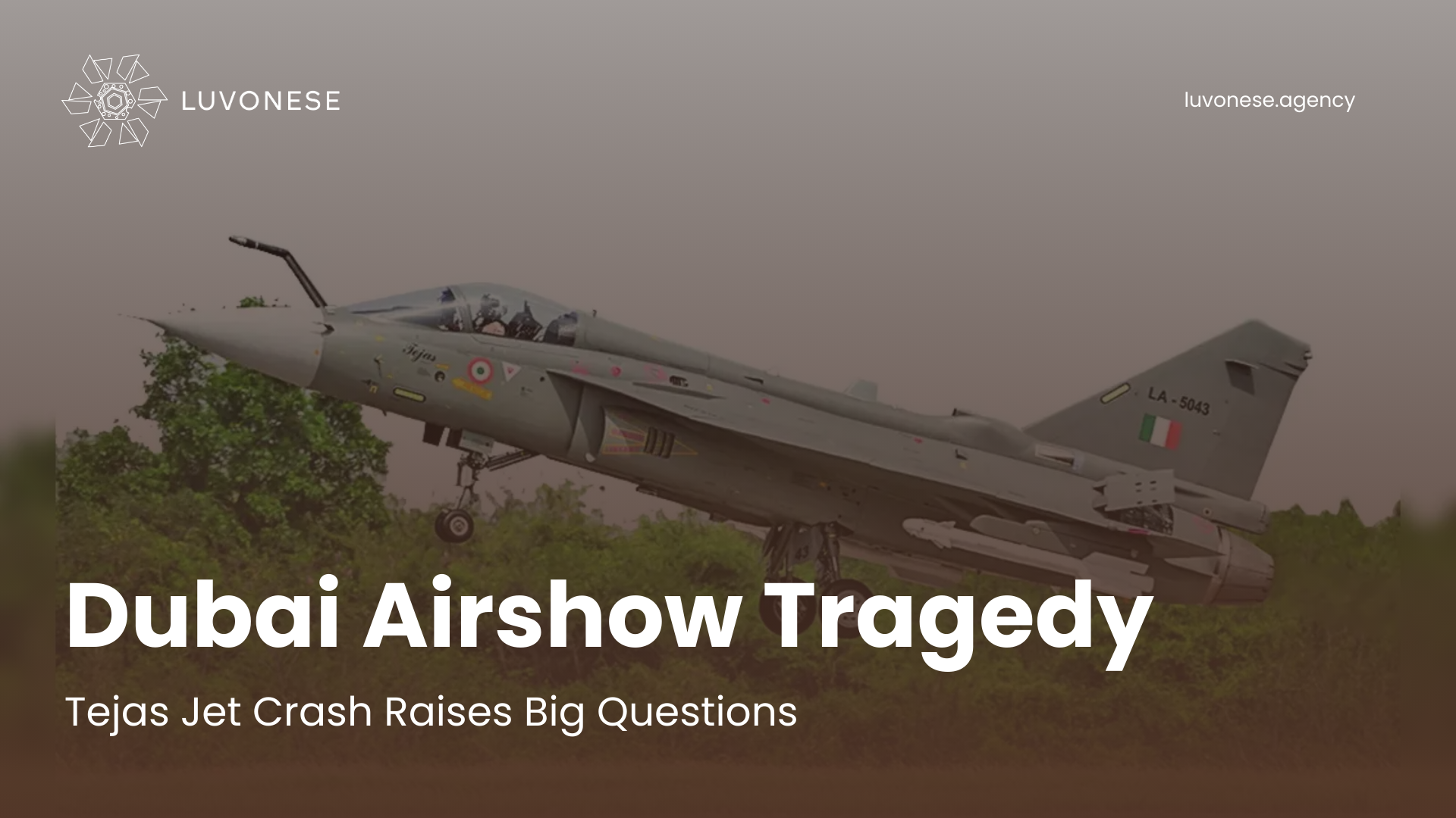 Dubai Airshow Tragedy Tejas Jet Crash Raises Big Questions - Luvonese Agency