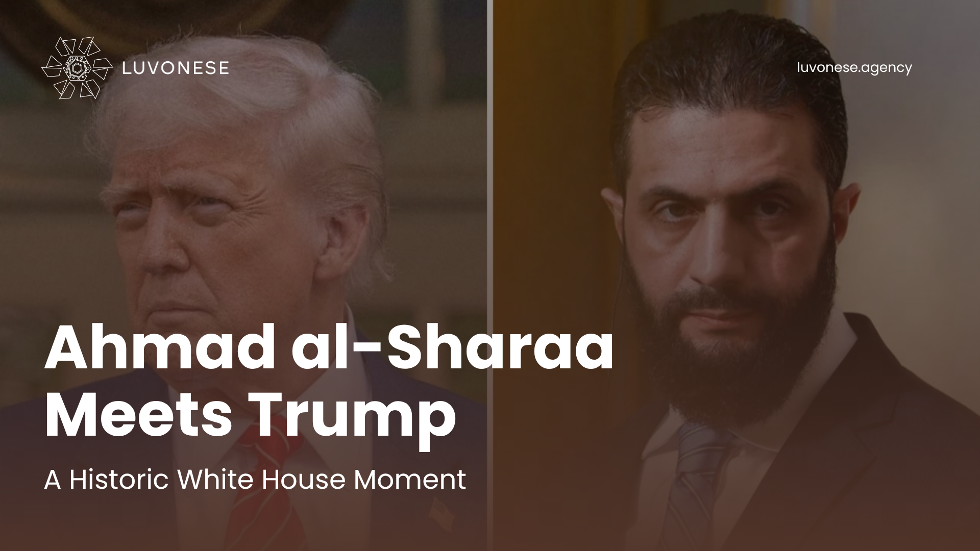 image showing president trump and al-sharaa